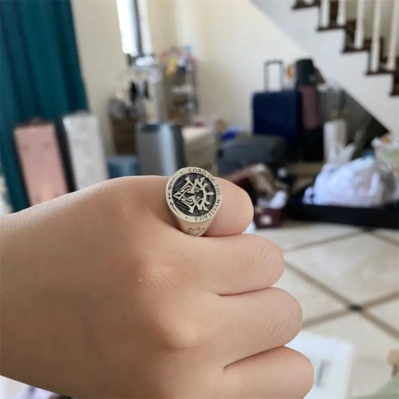 'Lord of Mysteries' Klein's '0' level sealed object The Holy Ring of Fools anime peripheral original rings and jewelry