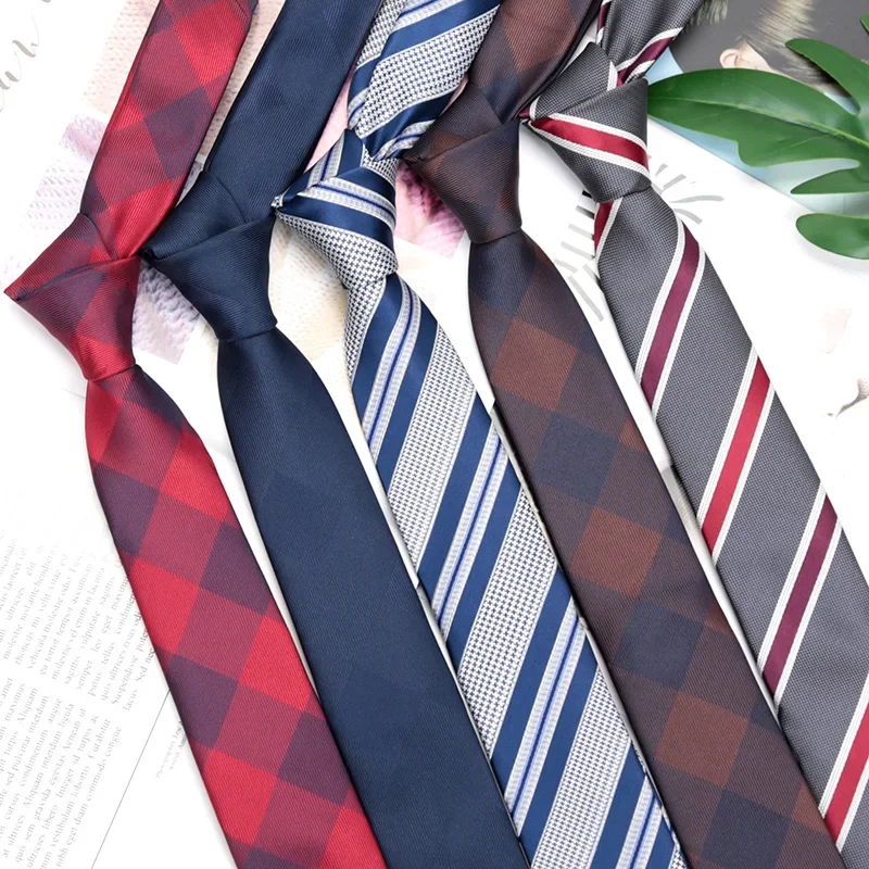 

Mens Tie Fashion Necktie Gravatas Striped Ties for Man Groom Jacquard Woven Formal Business Party Gifts Men Shirts Accessories