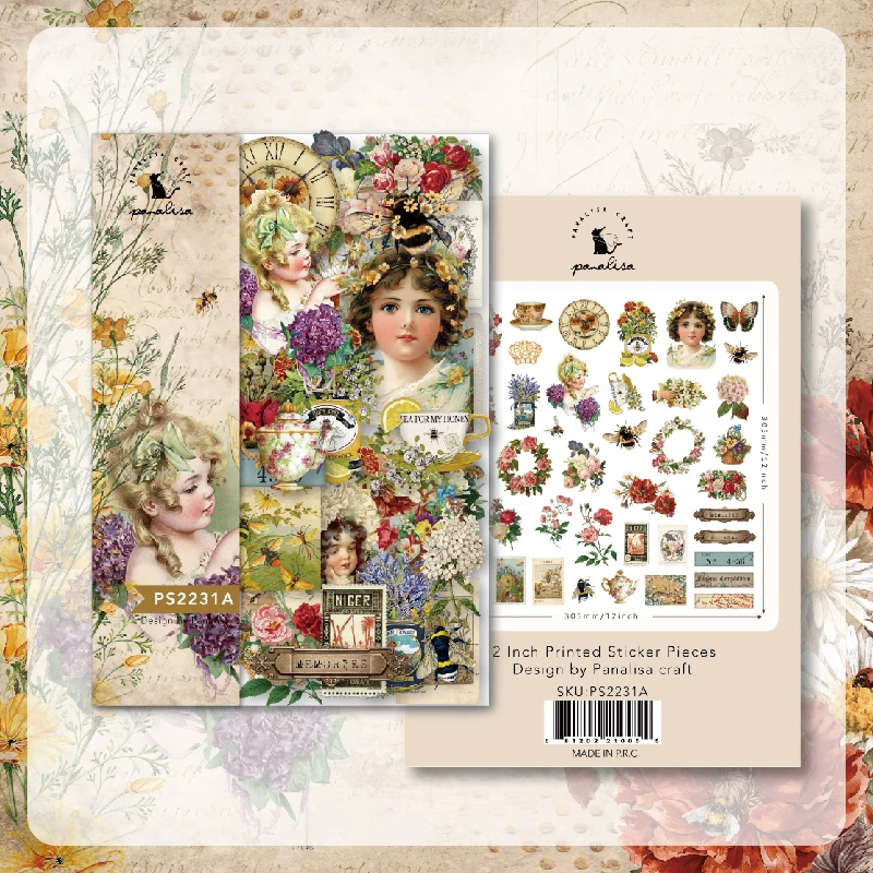 Panalacraft 8 cali 6 cali vintage miód pszczeli wzorzyste papieru Scrapbooking rzemieślnicze opakowanie papierowe DIY craft dokument informacyjny