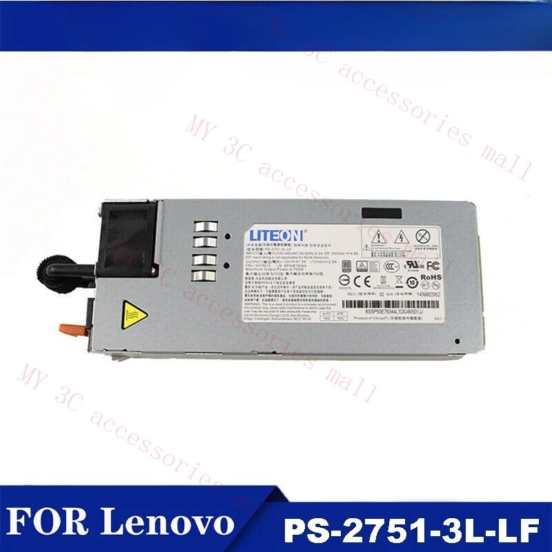 For Lenovo ThinkServer RD350 450 550 650 750W Power Supply PS-2751-3L-LF 03T8615