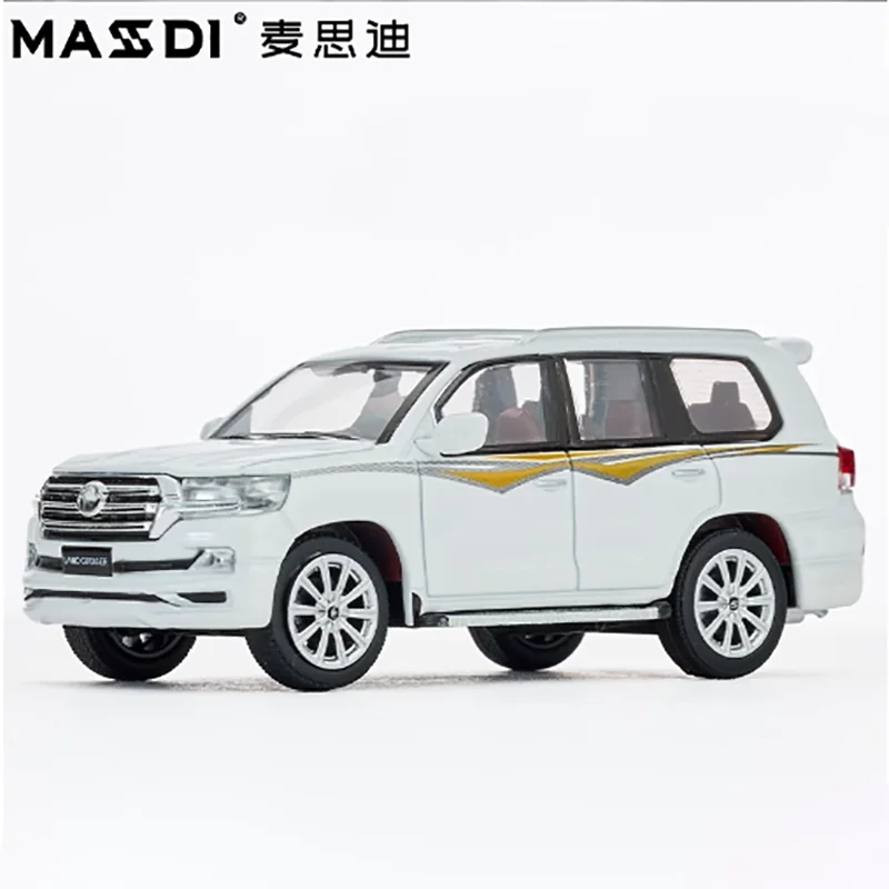 MASDI Diecast 1:64 2016 Land Cruiser LC200 Car Finished Simulation Vehicle Model Ornament Hobby Collection Toy Decoration Gift