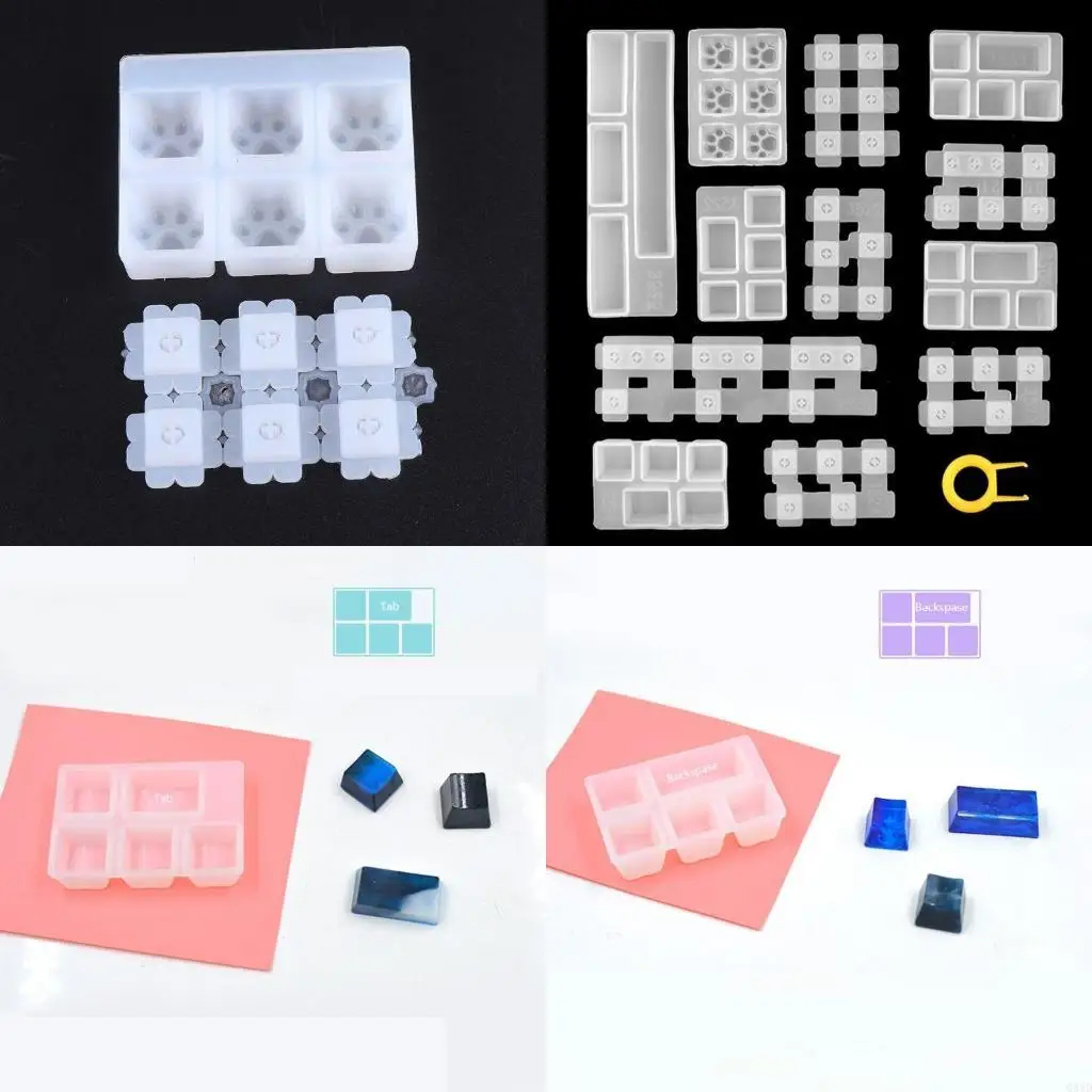 

Handmade for Key Cap Resin Mold DIY Mechanical Keyboard Silicone Mold UV Epoxy Mold Easy Release No Residue Making Tools