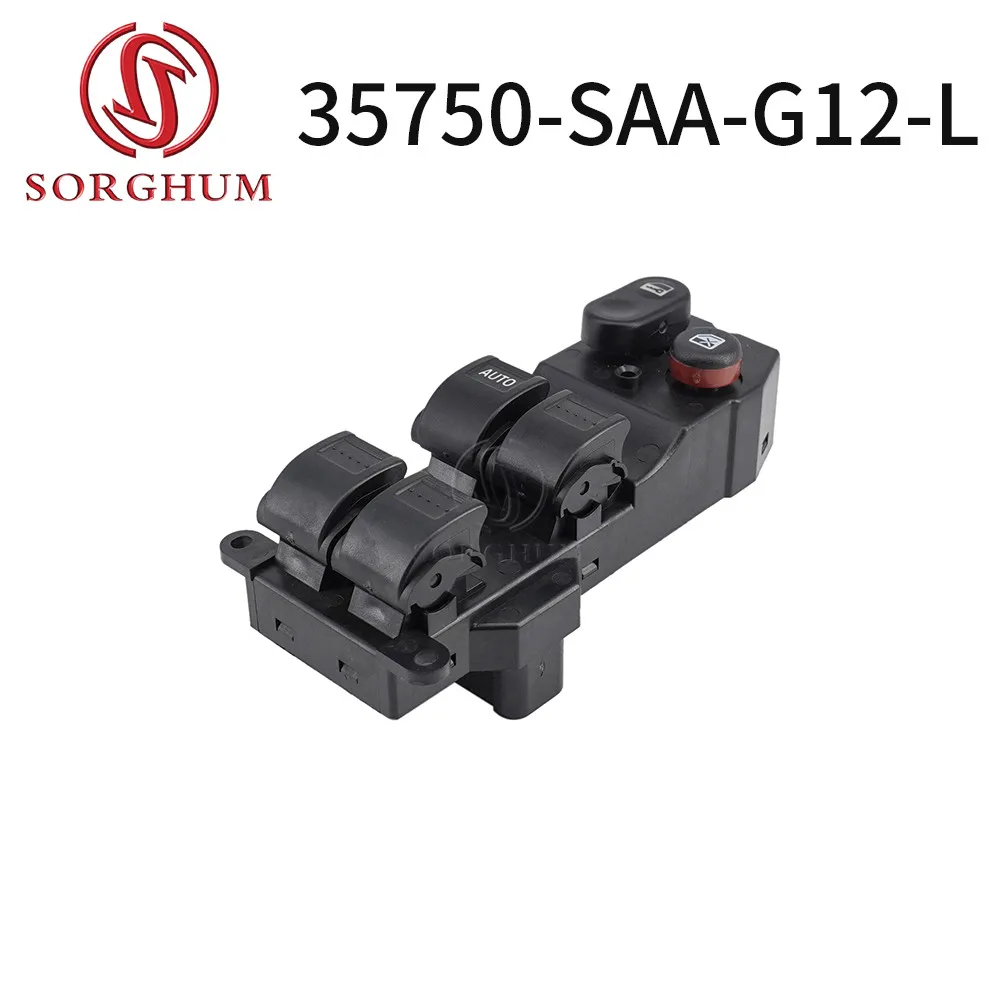 

SORGHUM 35750-SAA-G12 For Honda Jazz 2003 2004 2005 2006 2007 2008 Master Power Window Lifter Switch Master Button 35750SAAG12M1