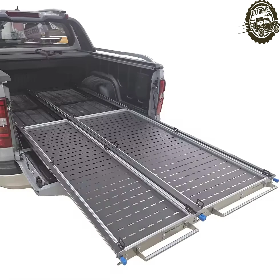 

Hilux toyota Pickup 4x4 Pickup Truck Bed Slide Tray Anti-rusted Durable Cargo Drawer Sliding Tray for ford Ranger vw Amarok