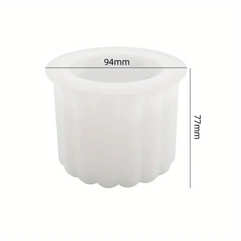 Kerze Tasse Silikon Form DIY Zement Gips Kerze Glas Silikon Form Aromatherapie Gips Vertikale Streifen