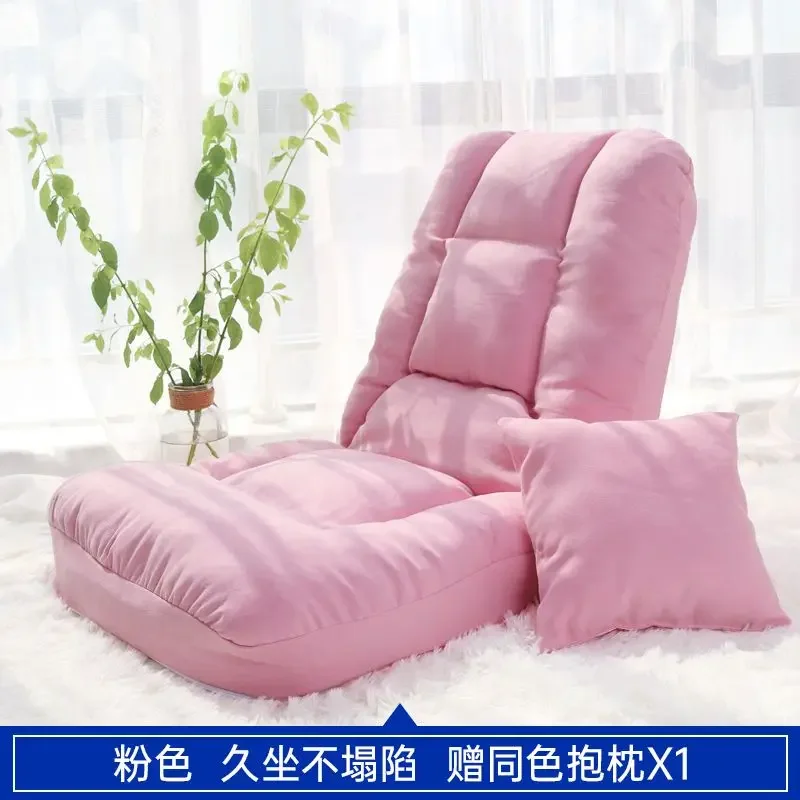 Lazy sofa Korean style tatami single backrest seat small apartment bedroom balcony bay window chair foldable Sofa Home Furniture