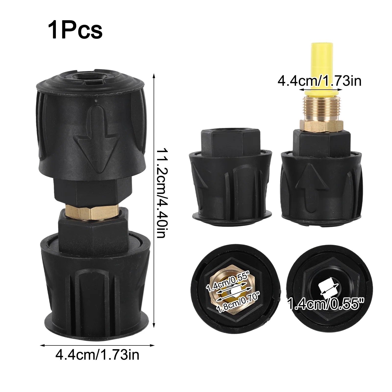 For Karcher Washer Adapter Home And Garden Cleaning For Construction Tough Plastic Material for versatile Compatibility