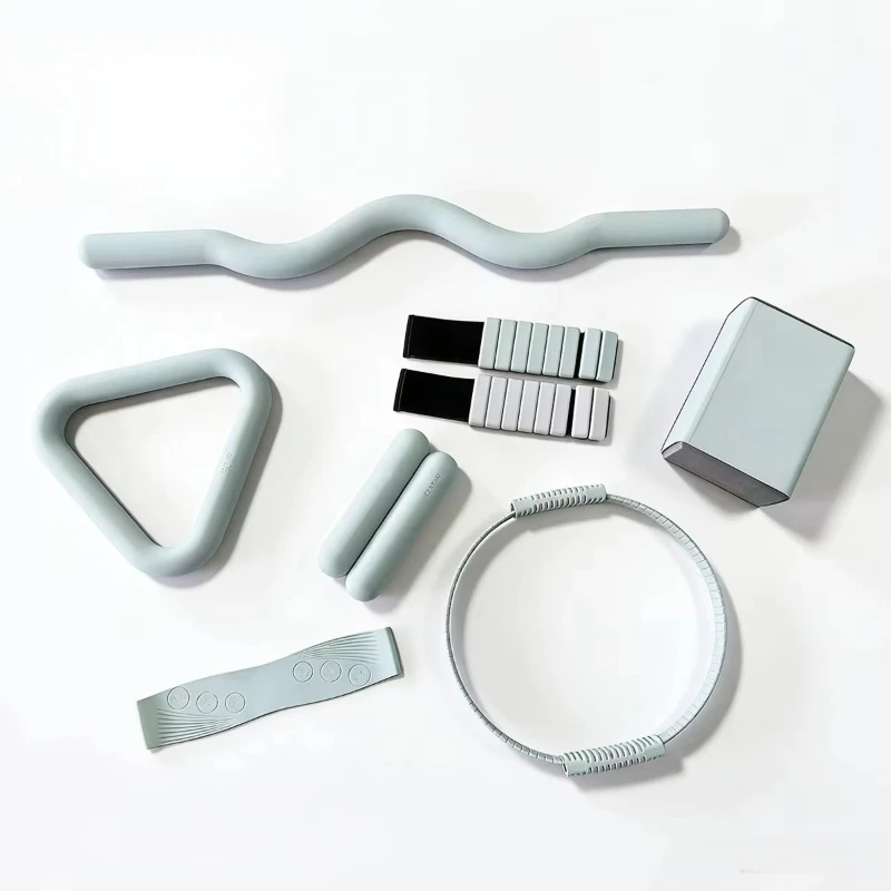 Custom Studio Colored Dumbbells Home Fitness Kit Pilates Strength Ring Rubber Yoga Mat Ankle Weightlifter Waterproof