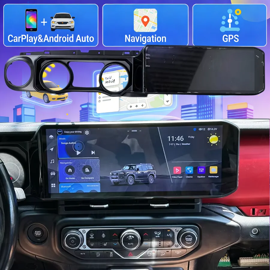15inch Android Screen For Jeep Wrangler 2020-2022 Car Radio GPS Navigati Carplay Multimedia Video Player Stereo Auto Head Unit
