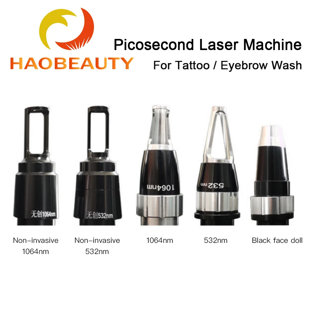 HaoBeauty YAGlaser Portátil Picosegundo Laser Removedor de Sardas Tatuagem com Detecção de Luz Máquina de Lavar Sobrancelha Não Invasiva