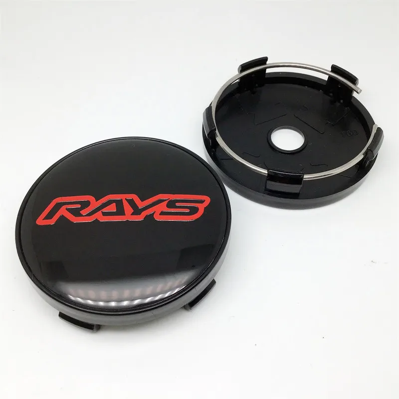 Tapas de tapa central de rueda de carreras Volk Rays, cubierta de cubo de estilo de coche, emblema, accesorios para automóviles, 60mm, 4 piezas