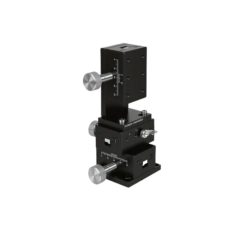 XYZ Shaft Displacement Platform LWE/LWD/4040/4060/4090 Gear Dovetail Groove Guide Fine Adjustment Slide