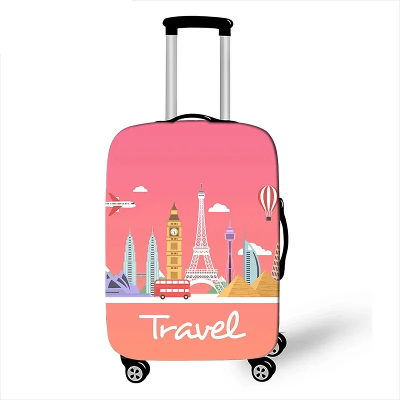 Travel Around The Suitcase Cover Anti-dust Trolley Case Protective Cover for 18-32 Inch Travel Case Elastic Luggage Covers