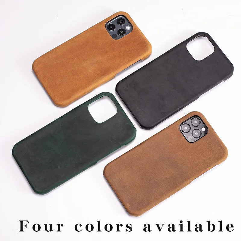 Genuine Leather Phone Case For Huawei Honor 10 20s 30 50 SE 60 Honor Magic 3 Nova 5i 5T 9 8 7 Pro Luxury Crazy Horse Back Cover