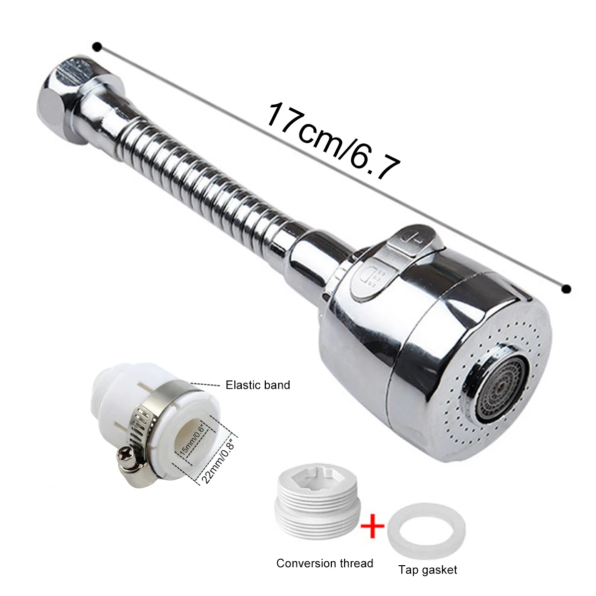 1 Pcs Faucet Adapter Aerator 2 Modes 360 Rotatable Bubbler  Faucet Filter Extender Water Saving Tap Nozzle Kitchen Gadget