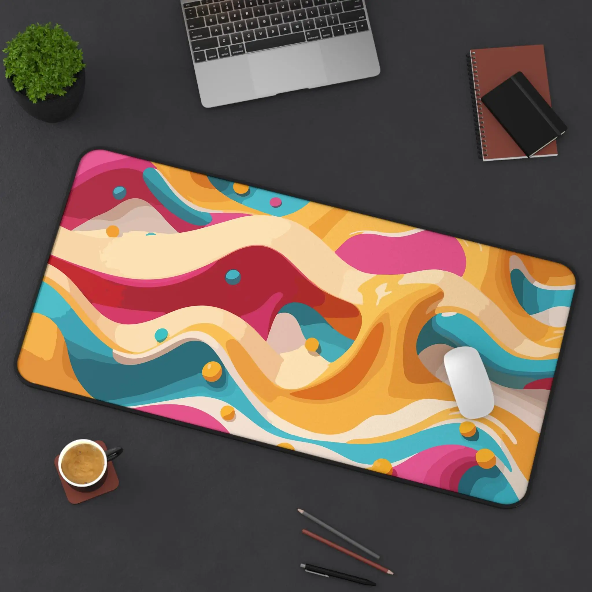 

Vibrant Deskmat, Suitable for Home Offices, Gamer Desk Accessories, Unique Desk Decoration, and A Gift for Creative Enthusiasts