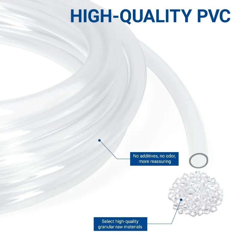 1-10M Transparent PVC Hoses ID 2 3 4 5 6 7 8 9 10 12 14 18 20mm Clear Plastic Plumbing Pipe Car Washing Garden Watering Tube