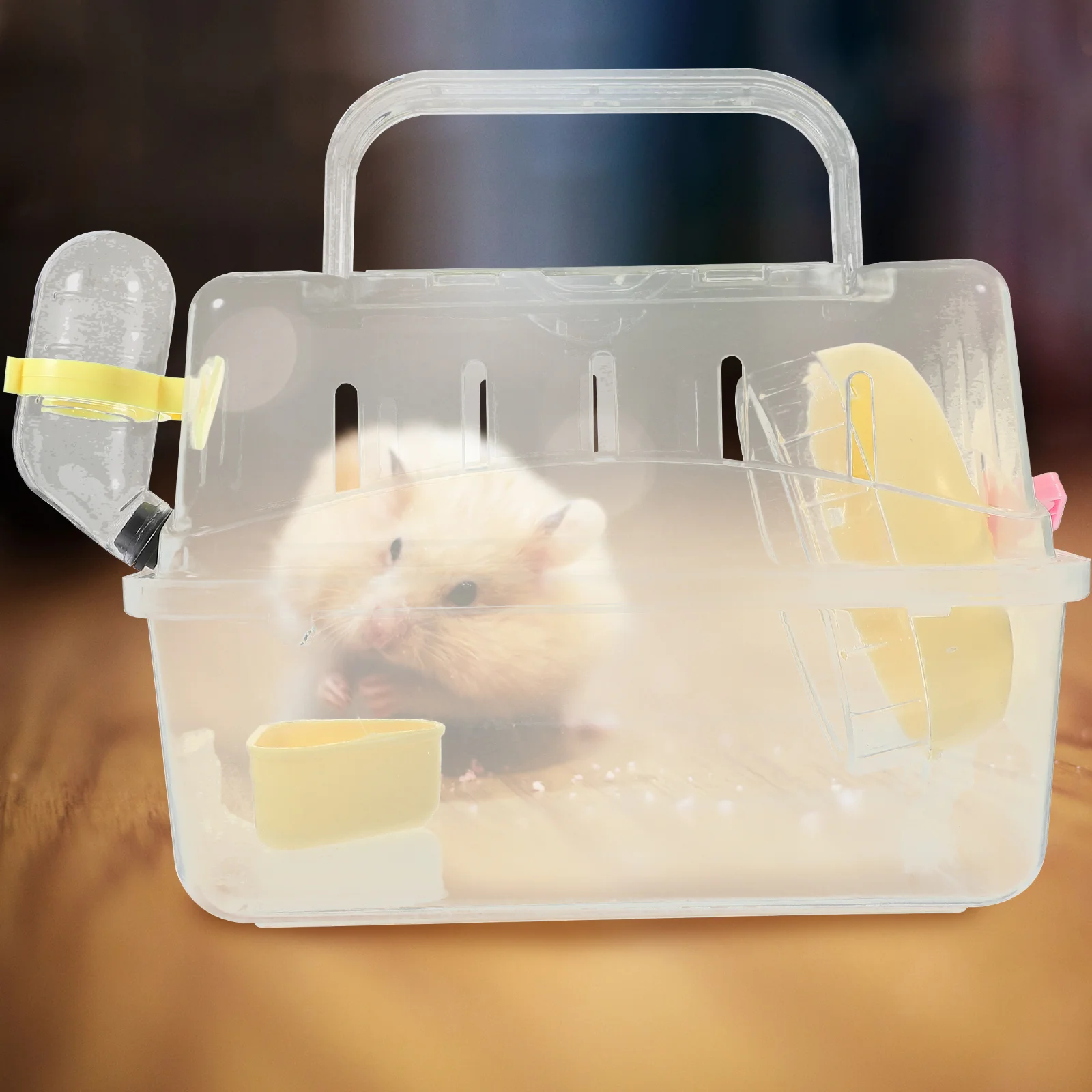 Small Animal Carry Case Hamster Travel Cage Guinea Pig Bedding Rat House Abs Mouse