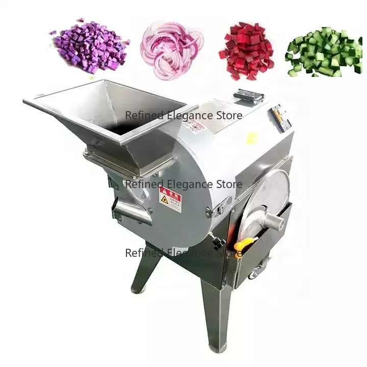 Commercial Electric Vegetable Cutter Multifunctional Automatic Slicer Dicer Shredder for Canteens Perfect for Potatoes Cucumbers