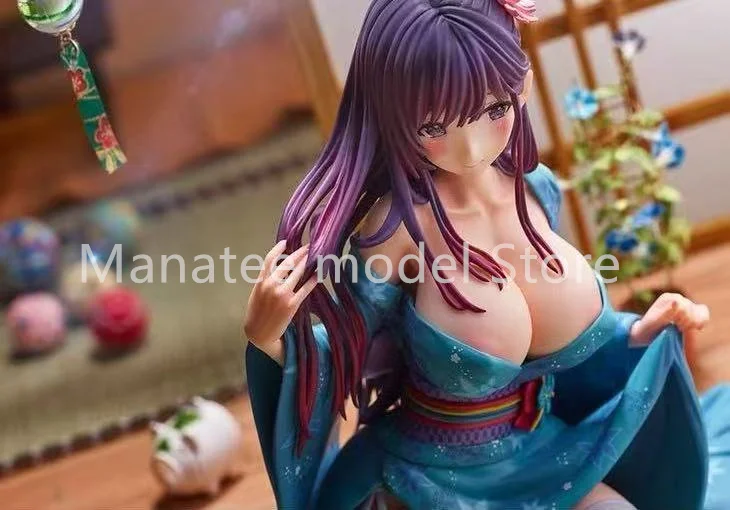Gato Rosa Original que abre su Yukata 1/6 figura de acción de PVC modelo de Anime juguetes figura colección muñeca regalo