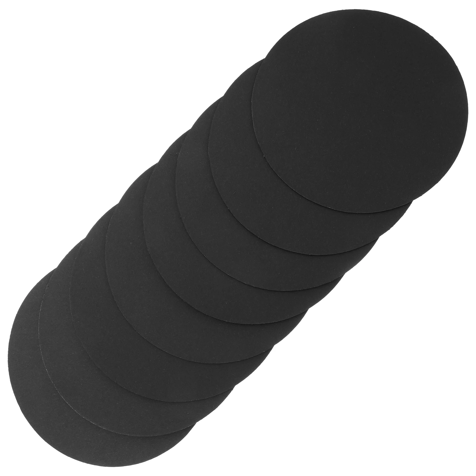 Craft Cardboard 8Pcs 15Cm Round Black Kraft Paper For Art Painting Projects Decorative Sheets