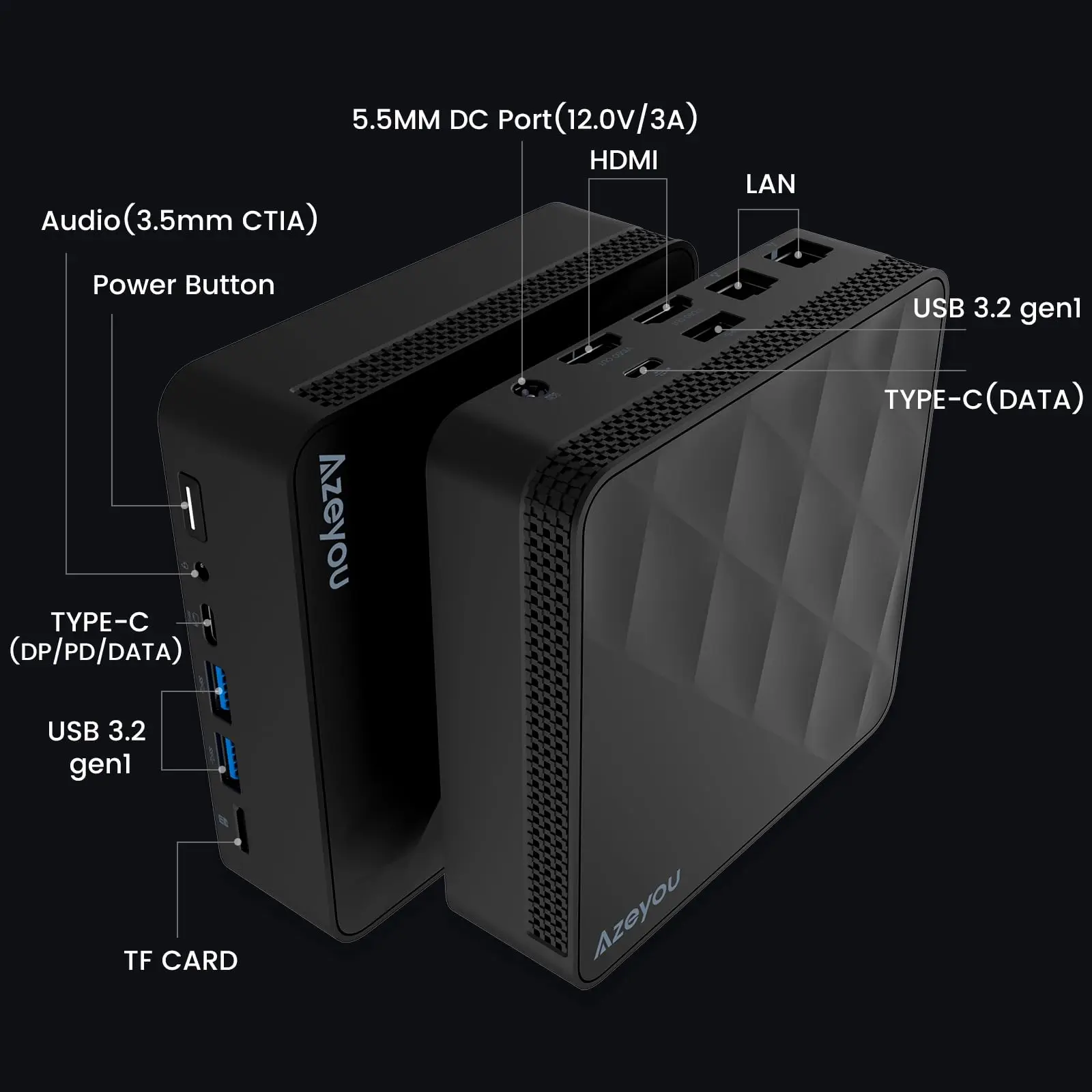 Mini PC, Intel 12th Gen Alder Lake- N100(up to 3.4GHz), 16GB DDR4 RAM 512GB M.2 SSD, Desktop Computer Support 4K Dual Display