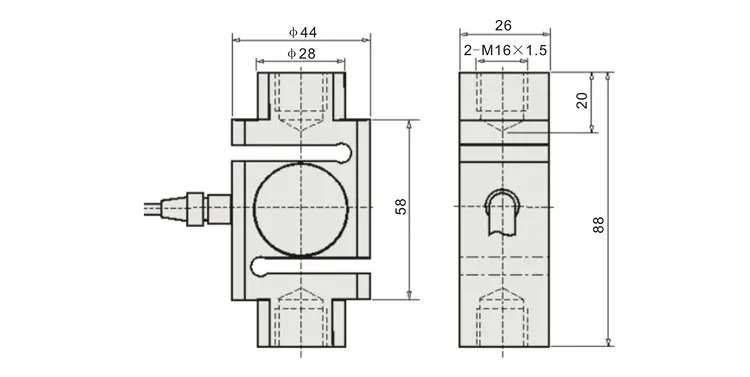 GSL304 Tension and Compression Bidirectional S-type Load Cell for Batching Scale Hopper Scale Hook Scale