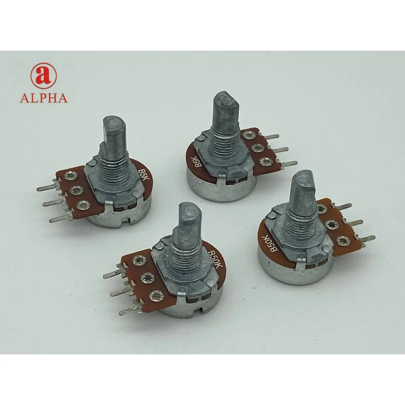 Taiwan ALPHA 16 single potentiometer B5K B50K B500K audio power amplifier volume 15MM half shaft