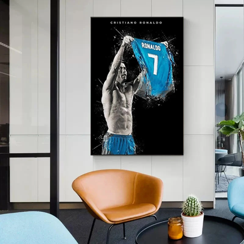 Famous Football Star Posters Wall Art Canvas Paintings And Prints Pictures For Home Living Room Decor Soccer Fans Souvenir Gifts