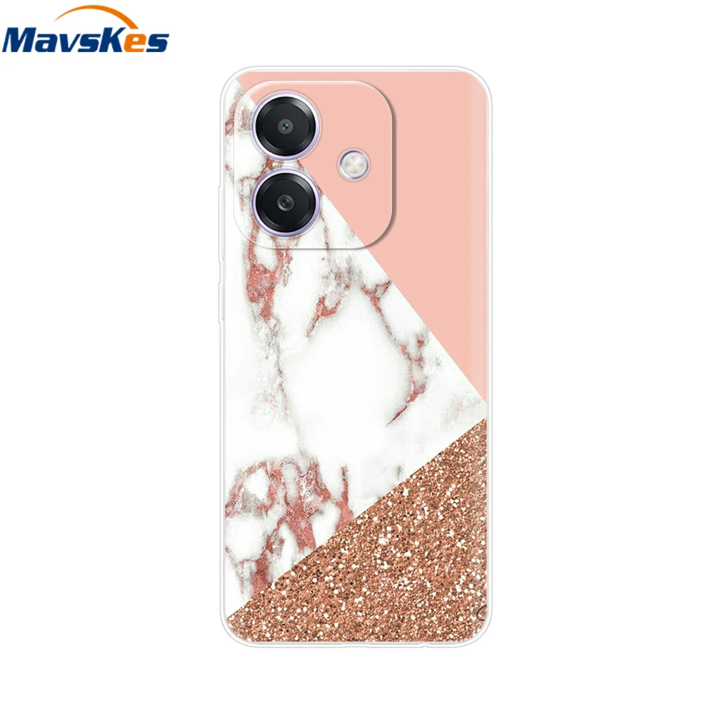 For Oppo A3x A3 4G 5G Case CPH2669 Flowers Painted Cover Shockproof Phone Case For Oppo A3x OppoA3 OppoA3x Soft TPU Fundas Coque