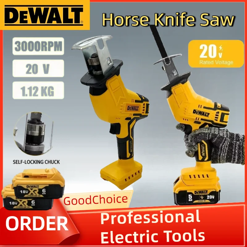 

DEWALT Reciprocating Saw 20V Brushless 2800RPM – Cordless Electric Saw for Construction & Home Renovation