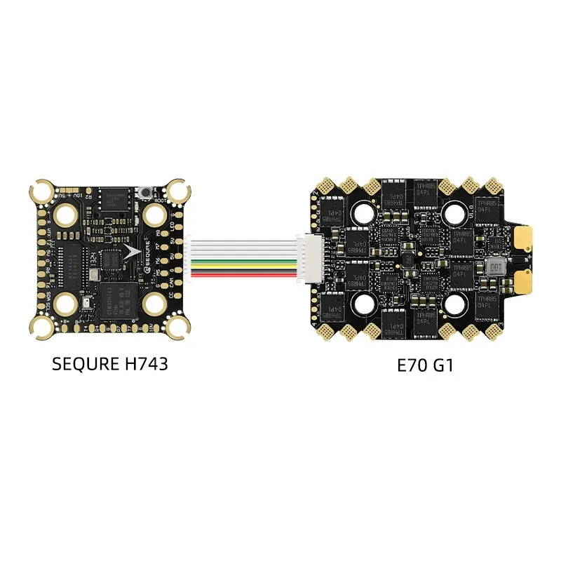 SEQURE H743 & E70 G1 Stack FC MPU6000 70A 128K ESC 4-8S for Racing Freestyle FPV Racing Dron