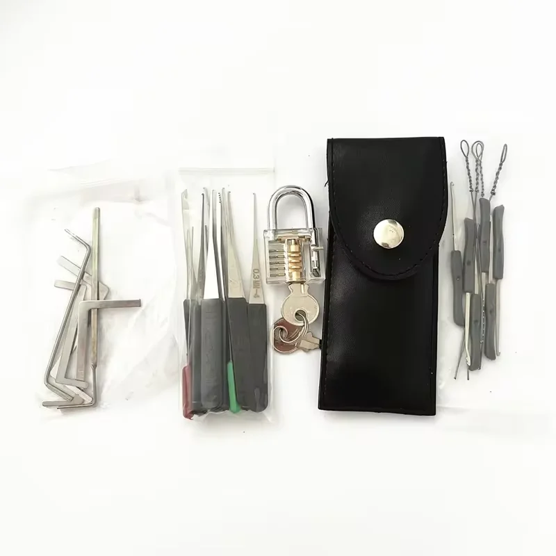 8piece Lock Pick Set Locksmith Supplies Broken Key Auto Extractor Remove Hooks Stainless Steel DIY Hand Tools Hardware