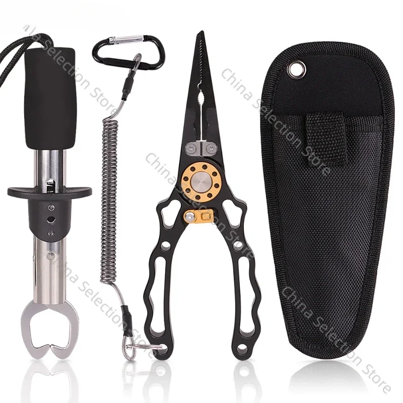 Fishing Open Loop Pliers Hairtail Set Sub-product Missed Alloy Function Aluminum Alloy Device Multi-function Rope Fishing