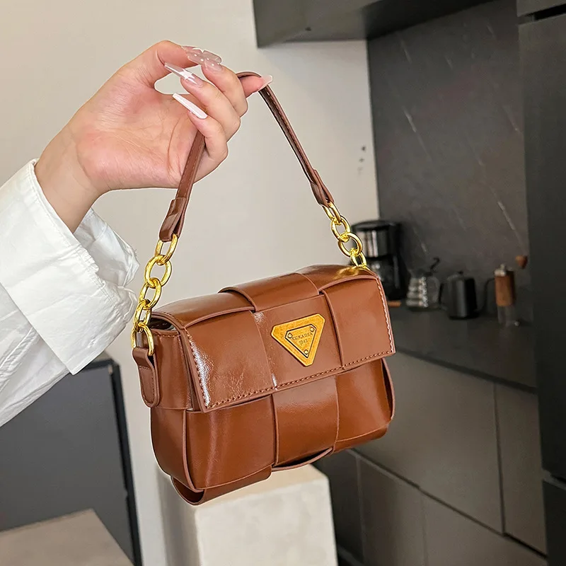 

Exclusive 2025 Woven Bag, Structured Boho Chic Shoulder Bag, Women's Small Square Crossbody Purse, Unique Office Bag