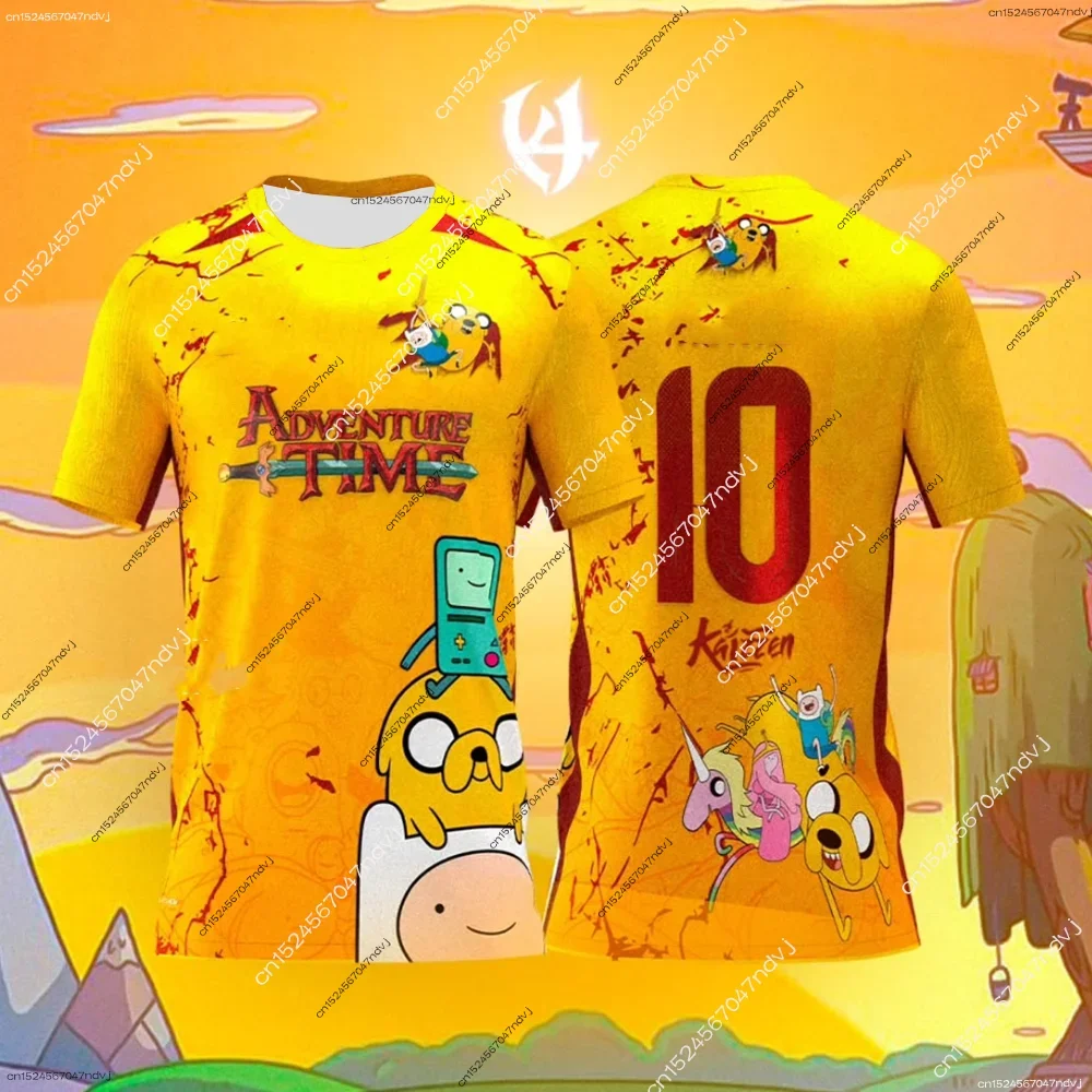 

Adventure Time мультфильм 3D принт спортивная быстросохнущая дышащая мужская футболка футбольный трикотаж для родителей и детей для мальчиков и девочек с короткими рукавами