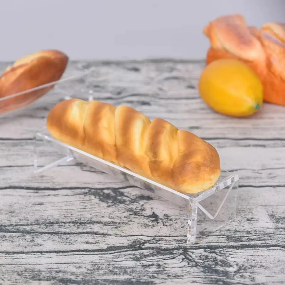 1/2Pcs Simple U/V Shape Cracker Serving Tray Durable Stackable Biscuit Holder Tray Rectangular Clear Dessert Serving Tray Picnic