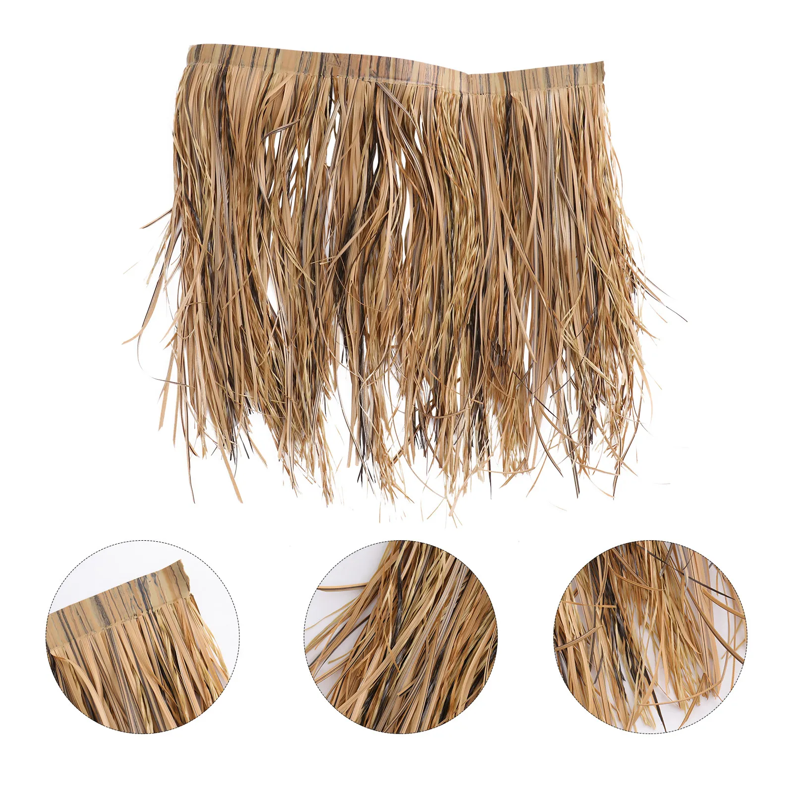 Hawaiian Hula Grass Skirt Set Eco Friendly Tassel Dance Costume for Luau Beach Party Festival Performance