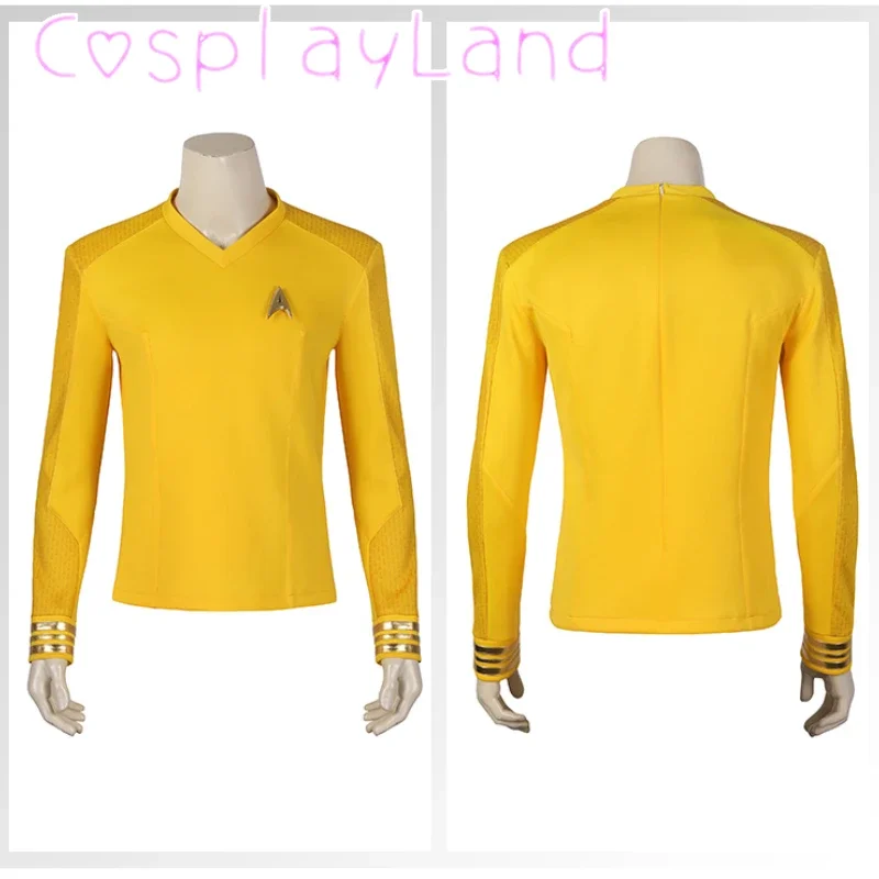 

Strange New Worlds Christopher Cosplay Captain Pike Costume Hero Uniform Men Suit with Badge Top Carnival Halloween Costumes