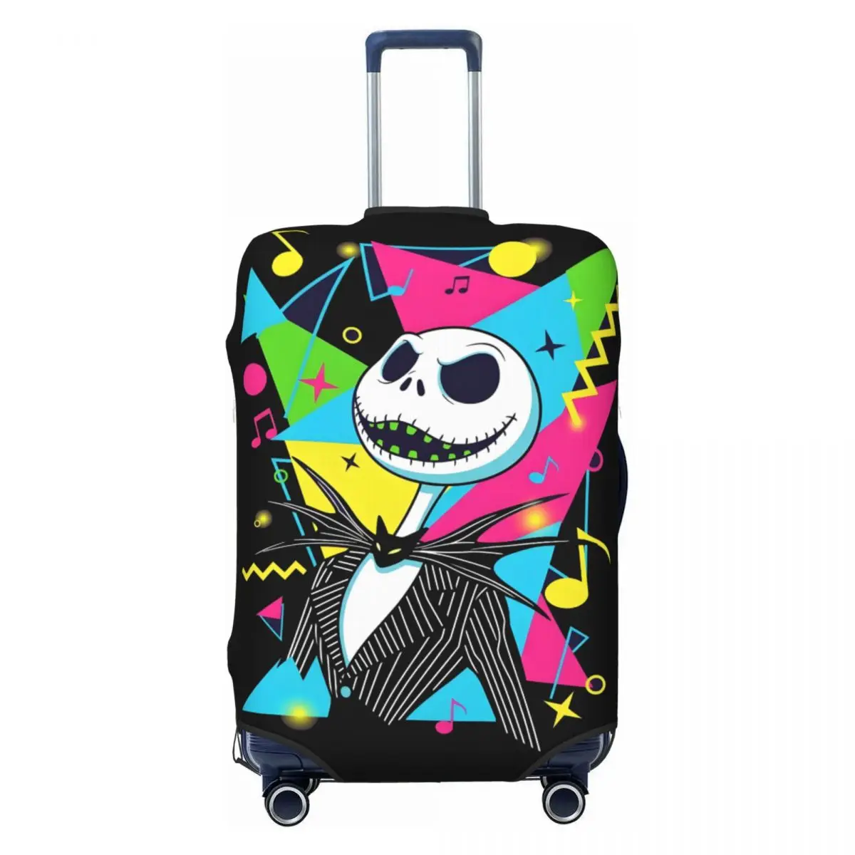 

Custom Nightmare Before Christmas Cartoon Classic Suitcase Cover Washable Luggage Protective Covers for 18-32 inch