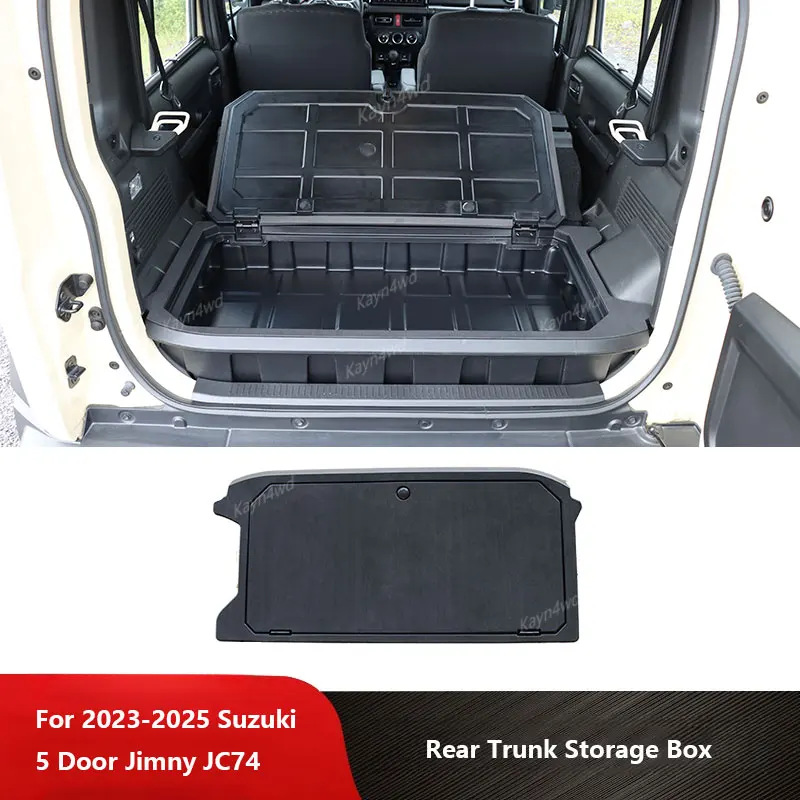 

Off Road 4x4 Interior Accessories Rear Trunk Multi-Function Storage Box Tail ToolBox For 2023-2025 Suzuki Jimny 5 Door JC74