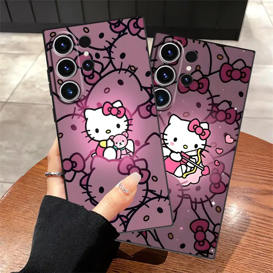 Funda Phone Cover Case for Samsung Galaxy S10 S9 S26 S21 FE S23 S20 Note 20 Ultra 8 9 10 S25 Ultra S24 Plus Sanrio Hello Kitty