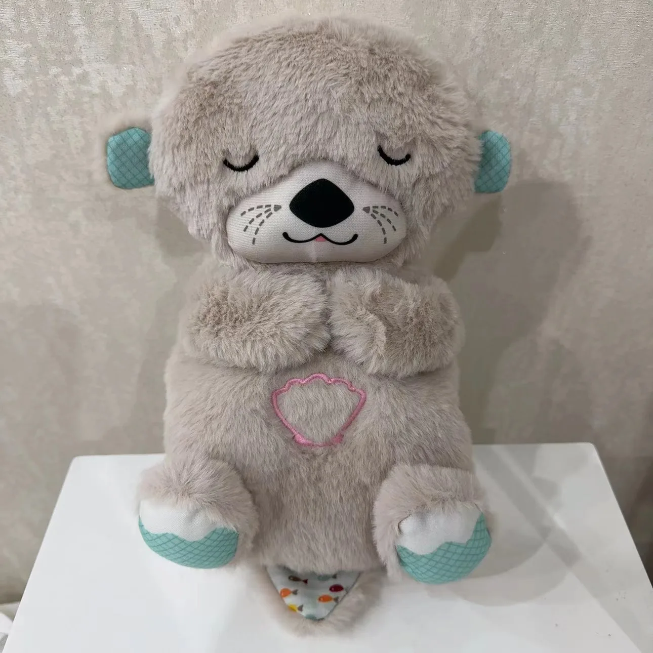 New Bear Otter Koala Enlightenment Sound and Light to Soothe Sleeping Baby Otter Baby to Sleep Music Plush Doll Gift