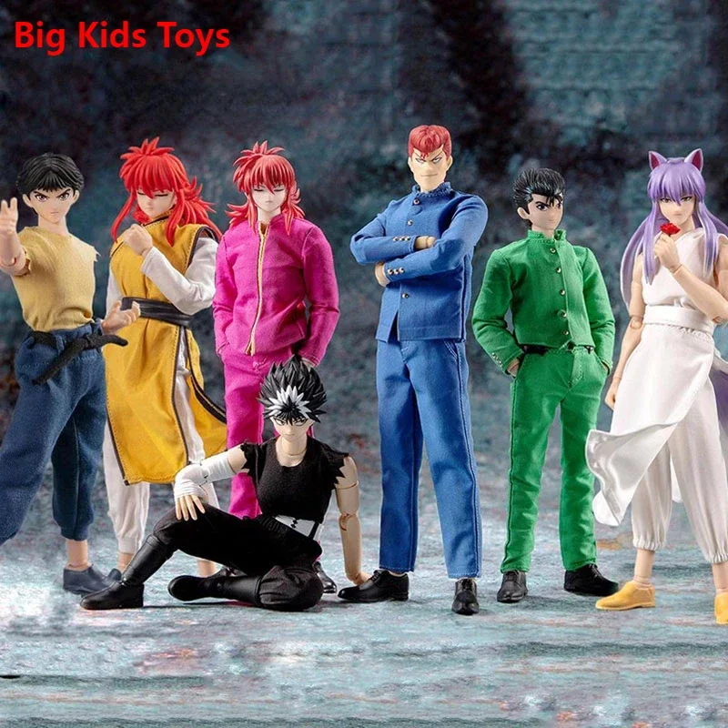 

Dasin/Great Toys YuYu Hakusho Urameshi Yuusuke Yoko Kurama Jaganshi Hiei Kuwabara Kazuma SHF 1/12 PVC Model