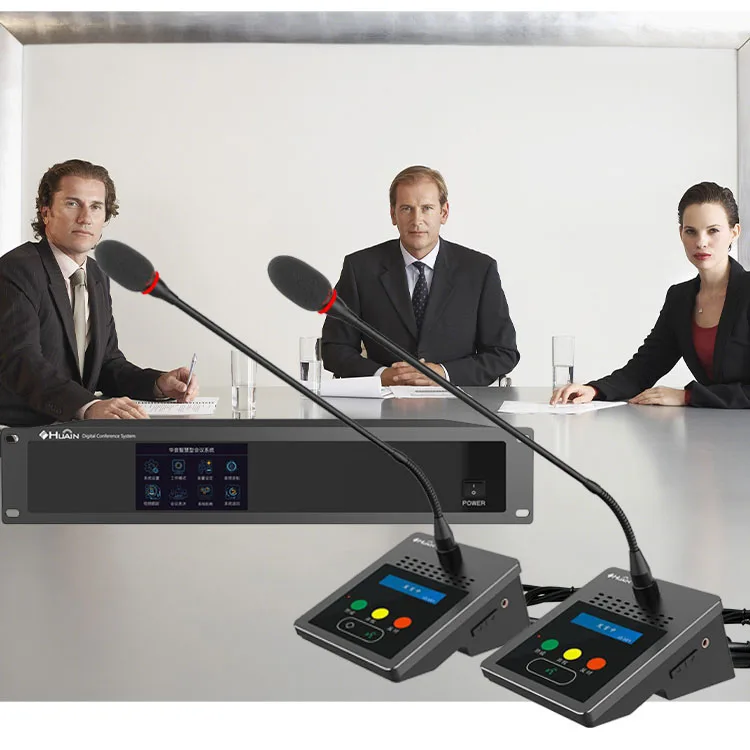 Newest Desktop Digital wired Audio Video Conference Microphone System Professional Meeting Mic With Voting