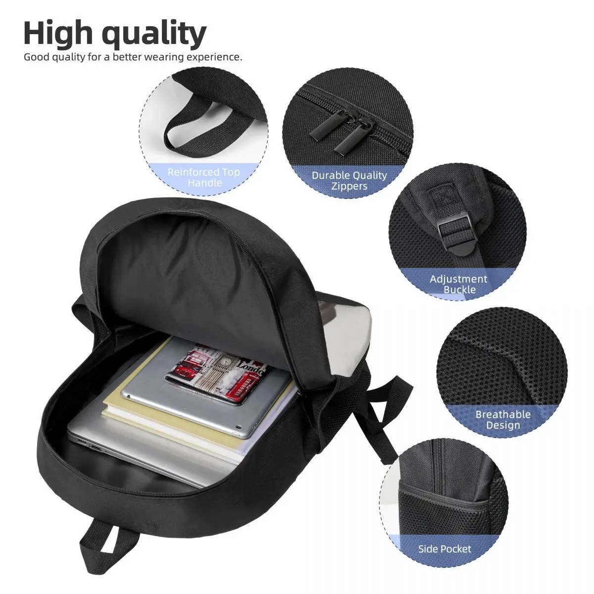 Custom New Fashion Inoxtag Everest - Inox Waterproof Backpack Trendy Women Men Girls Boys Laptop School Book Bag