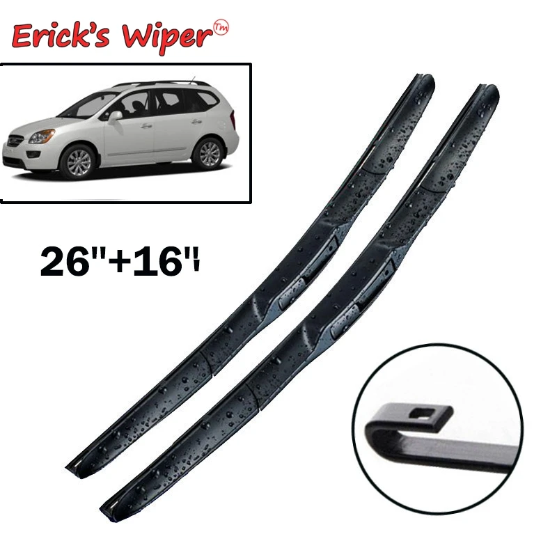 Erick's Wiper LHD Front Hybrid Wiper Blades For Kia Carens Rondo 2006 - 2013 Windshield Windscreen Window Brushes 26