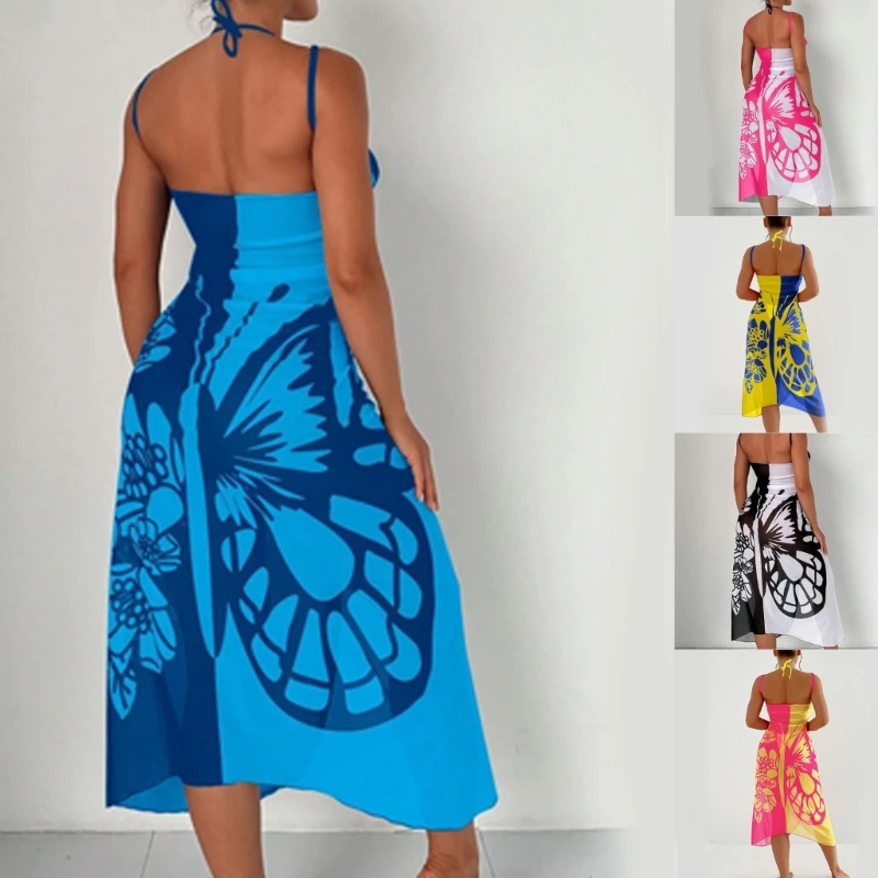 

Womens Sarongs Printed Beach Wrap Swimsuits Cover-Ups Long Bikinis Wrap Skirt H58D