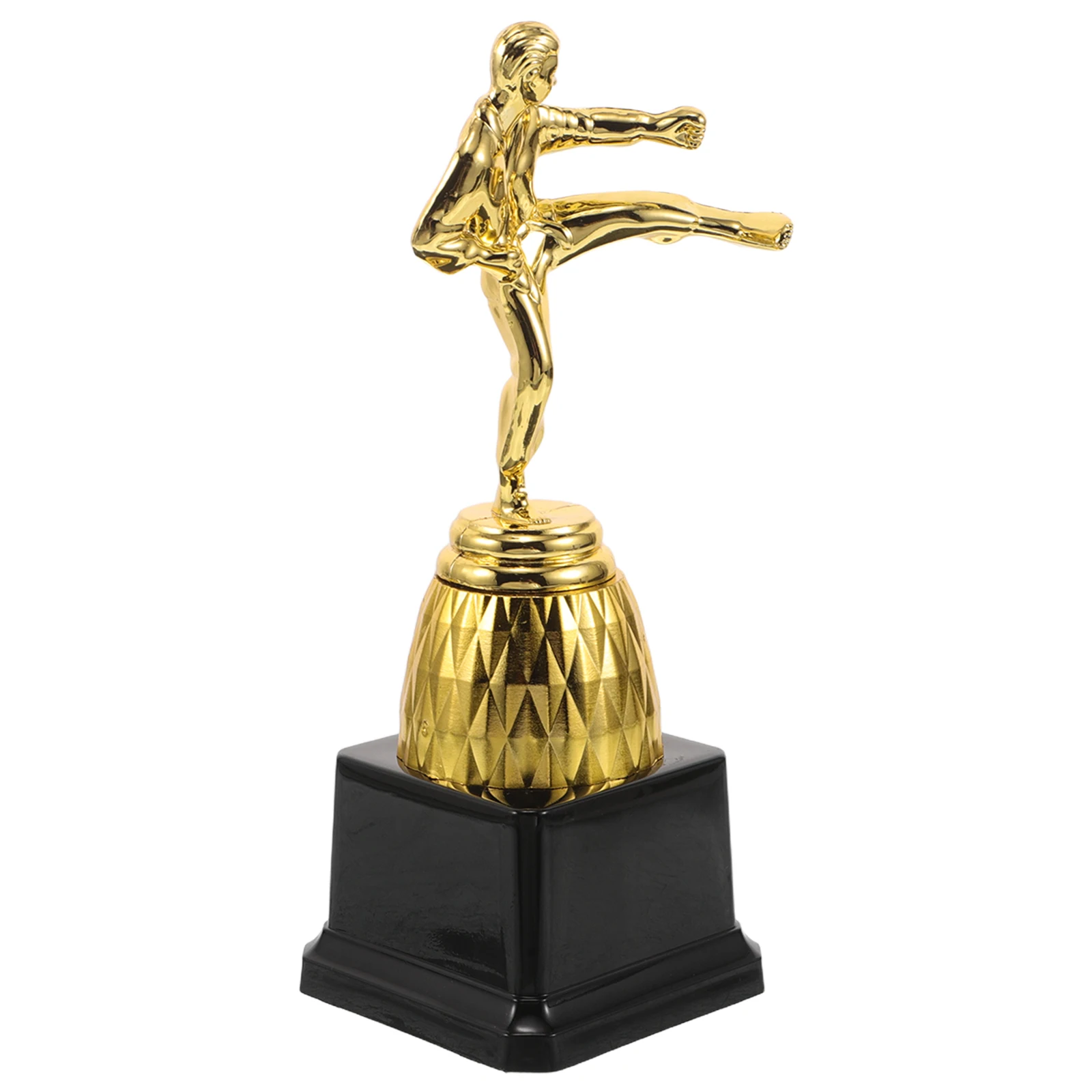Trophée de Taekwondo, 1 pièce, accessoire de récompense du gagnant du karaté, finition dorée, trophée de Champion athlétique pour cérémonie de compétition sportive