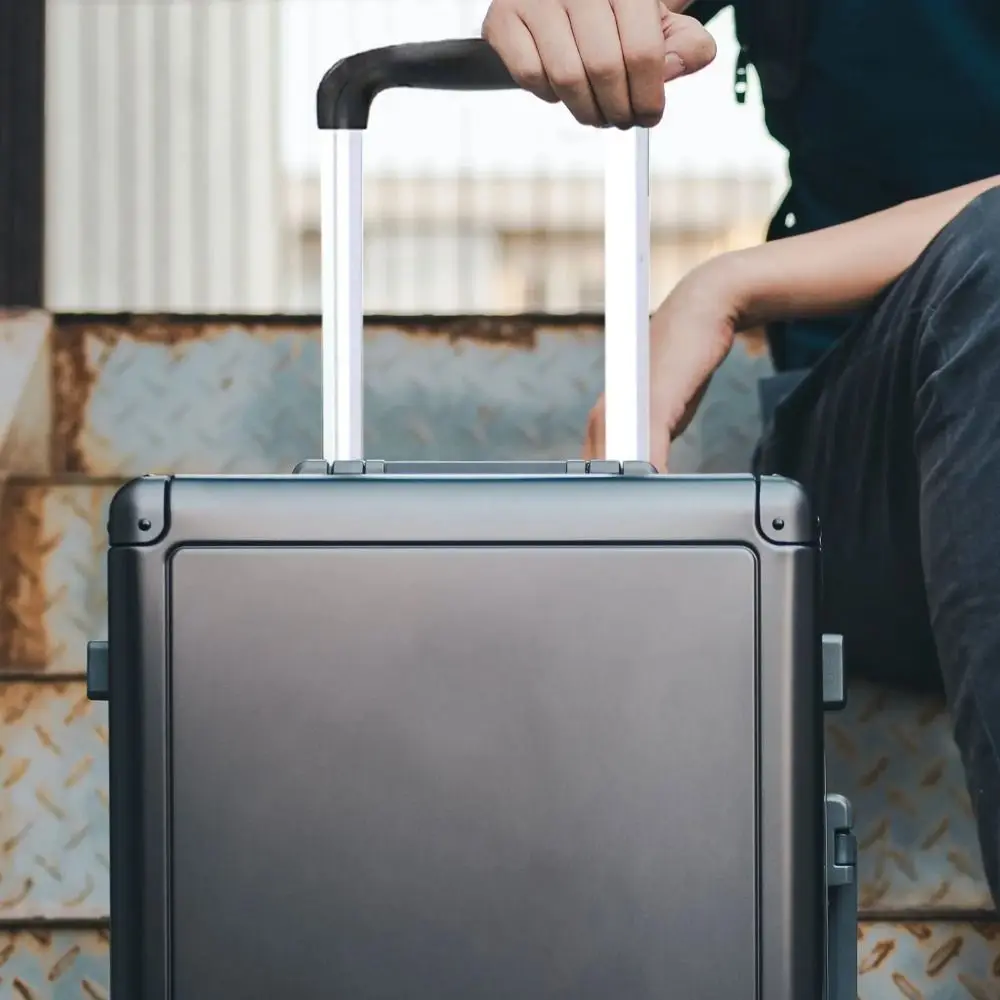Retractable Luggage Handle Universal Replacement Travel Case Handle Bold Easy To Install Luggage Drag Handle